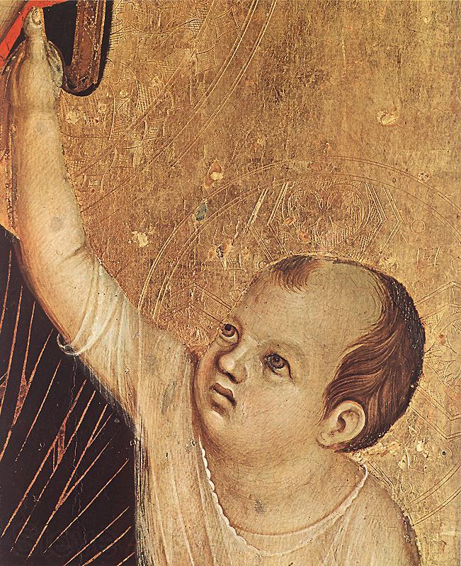 Duccio di Buoninsegna Crevole Madonna (detail) sdg Spain oil painting art